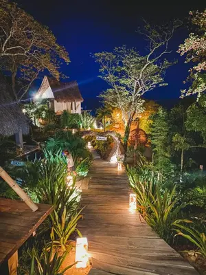 Jardín al aire libre en Casa A'more