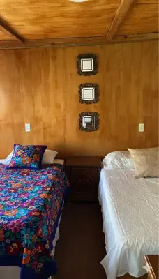 Cama o camas de una habitación en El rincón mazateco