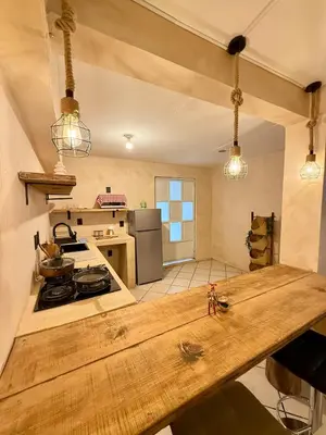 Una cocina o zona de cocina en Casa Resplandor