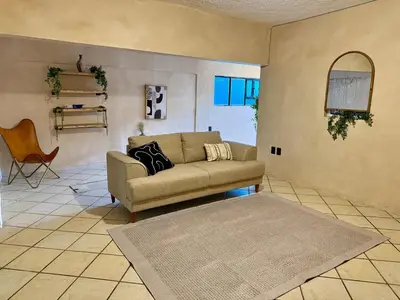 Zona de estar de Casa Resplandor