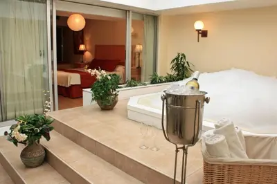 Cama o camas de una habitación en Hotel Villa Florida Córdoba