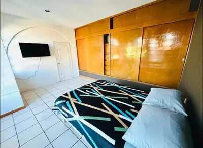 Cama o camas de una habitación en Casa Amplia Luminosa Aud GNP Estadios Fuertes