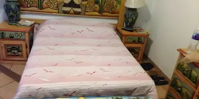 Cama o camas de una habitación en Casa Vergel