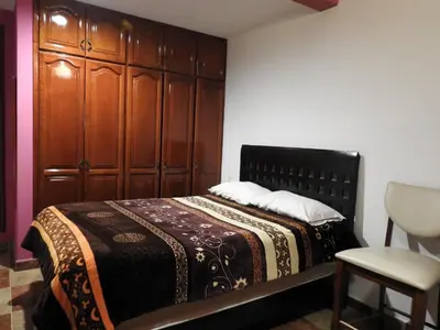 Cama o camas de una habitación en MJ Habitaciones Cholula