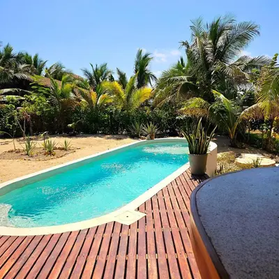 Piscina en o cerca de Beach House with private Pool, Roof and View