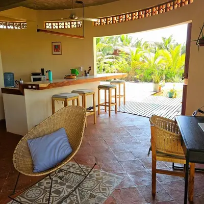 Plano de Beach House with private Pool, Roof and View