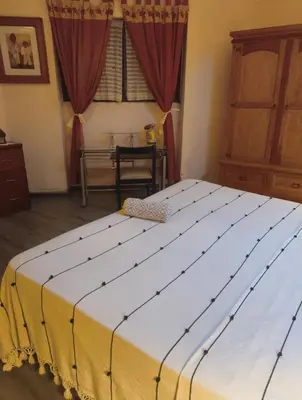 Cama o camas de una habitación en Loft Casa Guerrero Oaxaca