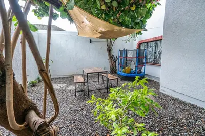 Jardín al aire libre en Apartment in Convention Center, Oaxaca