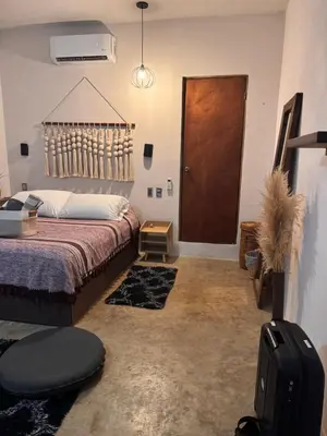 Cama o camas de una habitación en Chii Lú Casa de la Luna