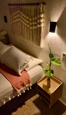 Cama o camas de una habitación en Chii Lú Casa de la Luna