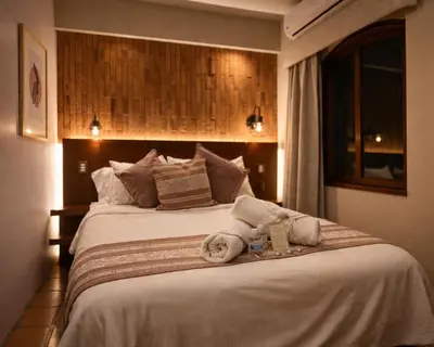 Cama o camas de una habitación en Hotel Boutique Casa Gopar