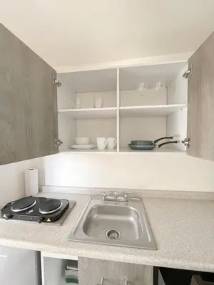 Una cocina o zona de cocina en Casa Chula - Apartment in downtown Oaxaca