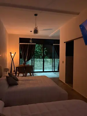 Cama o camas de una habitación en Loft ËNXË Boutique Habitación Olivo