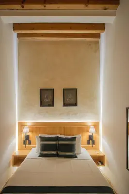 Cama o camas de una habitación en Casa Ziña