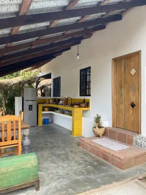 Un patio o zona al aire libre en Casa Kata