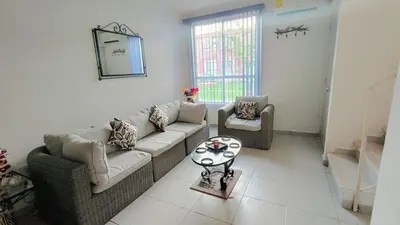 Zona de estar de Casa con alberca en Zona Diamante