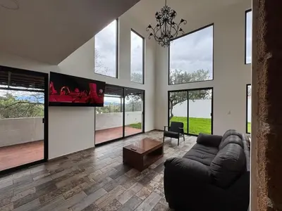 Zona de estar de Malintzi Garden House