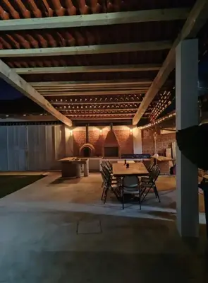 Zona de estar de Cabañas Aruba