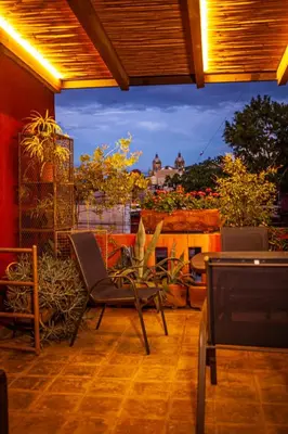 Un balcón o terraza de Casa Babayi - a home in downtown Oaxaca