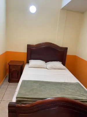Cama o camas de una habitación en Hotel Real de Cortés