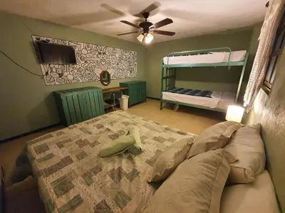 Cama o camas de una habitación en Hierba De Conejo Hostel
