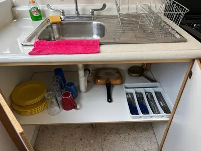 Una cocina o zona de cocina en Depto de Descanso Económico vuelos AICM, conciertos GNP, F1