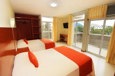 Cama o camas de una habitación en Hotel Central