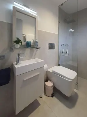 Un baño de Casa Matamoros en Oaxaca