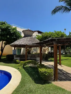Jardín al aire libre en Departamento en Marina Diamante Rooftop y Jacuzzi privado