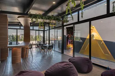 Zona de estar de Luxury Apartment in Narvarte 104