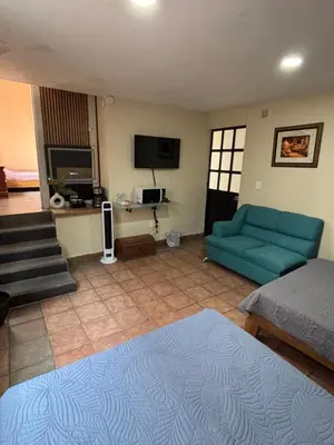 Zona de estar de 3 Acogedor apartamento en el corazón de Atlixco