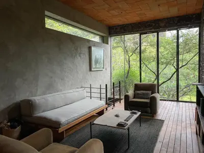 Zona de estar de El Sereno Amatlán, Tepoztlán