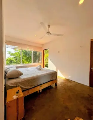 Cama o camas de una habitación en Casa Tepoztli