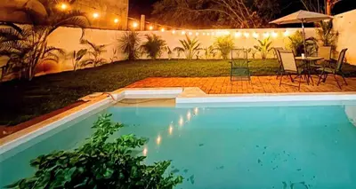 Piscina en o cerca de Casa Tepoztli