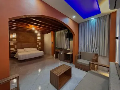 Cama o camas de una habitación en Grand Hotel Iguala