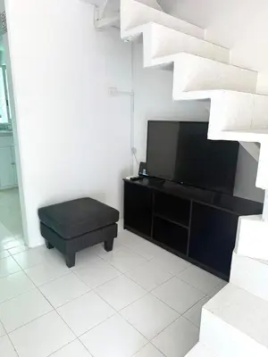 Una televisión o centro de entretenimiento en Casa Azul Guelaguetza