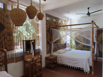 Cama o camas de una habitación en Hostal Axlan