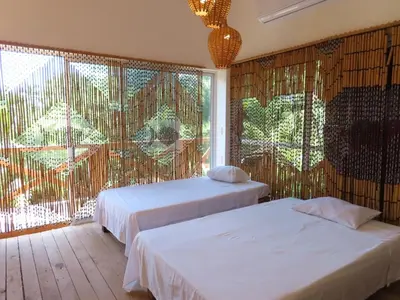 Cama o camas de una habitación en Hostal Axlan