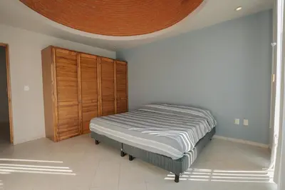 Cama o camas de una habitación en Family House with Pool and Jacuzzi in Morelos