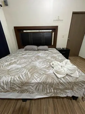 Plano de confortable casa de 3 habitaciones con aire acondicionado