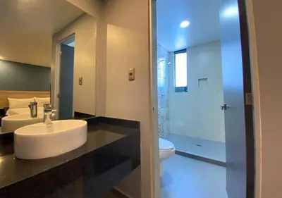 Un baño de Hotel Estrella de Oriente