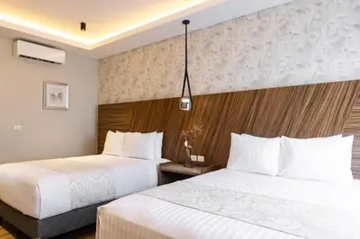Cama o camas de una habitación en Hotel Boutique Alma