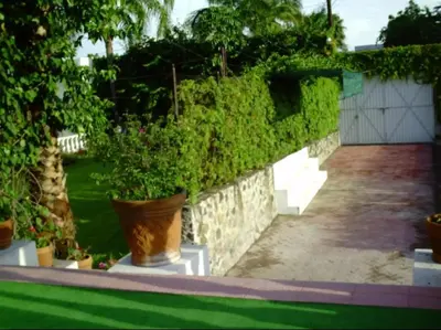 Jardín al aire libre en Casa Griega Morelos