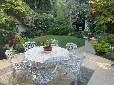 Jardín al aire libre en Casa Jardín del Alma