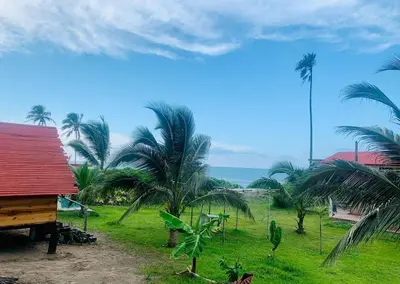 Plano de Cabaña en la playa