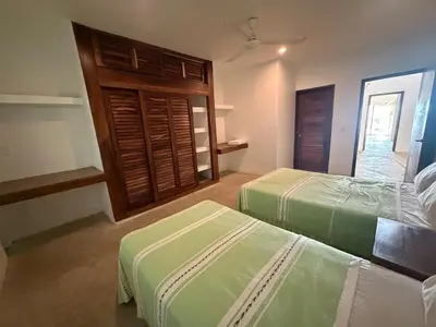 Cama o camas de una habitación en Casa del Carmen