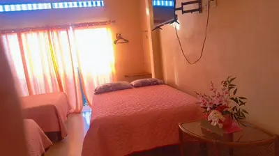 Cama o camas de una habitación en Hotel Ricarda Yopes