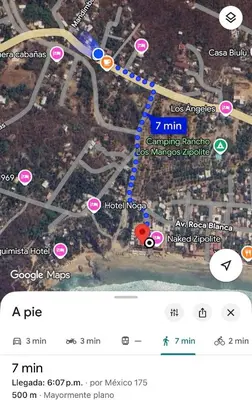Plano de Mar y Mar Zipolite