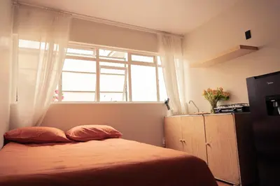 Cama o camas de una habitación en Hostal Kahlo, La columna rota, habitación independiente 2 personas