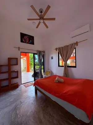 Cama o camas de una habitación en Villa Mouette with ocean views